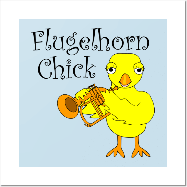 Flugelhorn Chick Text Wall Art by Barthol Graphics